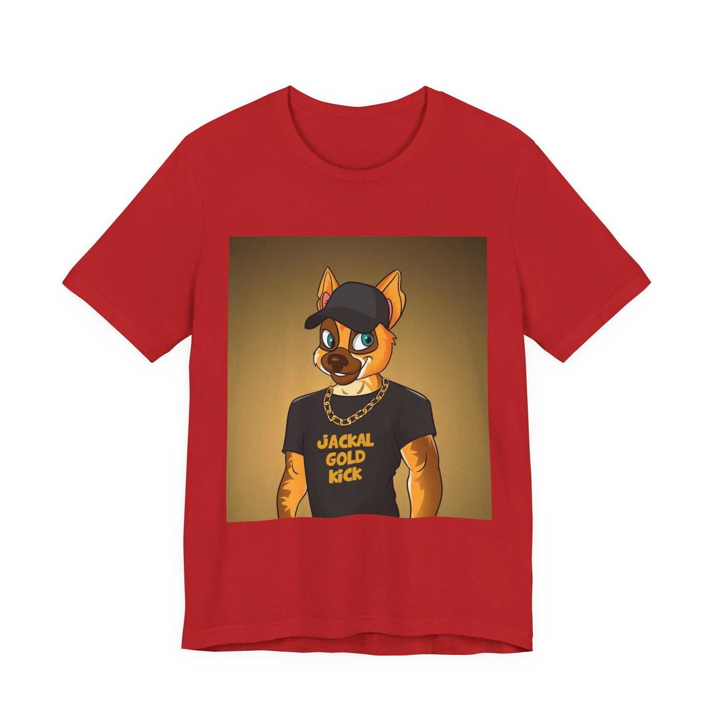 ‘Jackal Gold Kick’ Unisex Jersey Short Sleeve Tee
