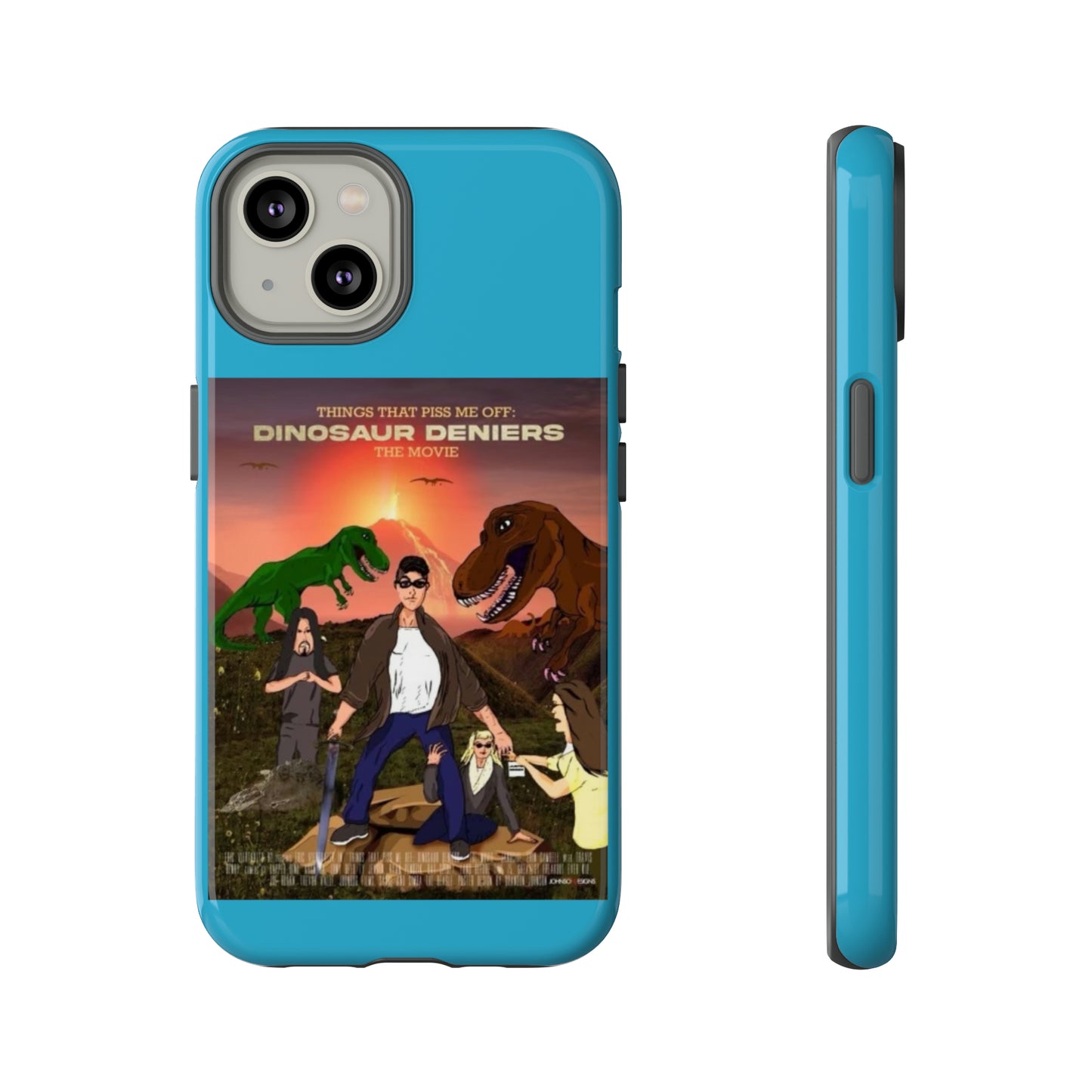 Dinosaur Deniers: The Movie Tough Phone Case (turquoise)