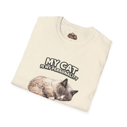 My Cat Is My Personality – "The Calm Presence" – Personalized Custom Cat Shirt