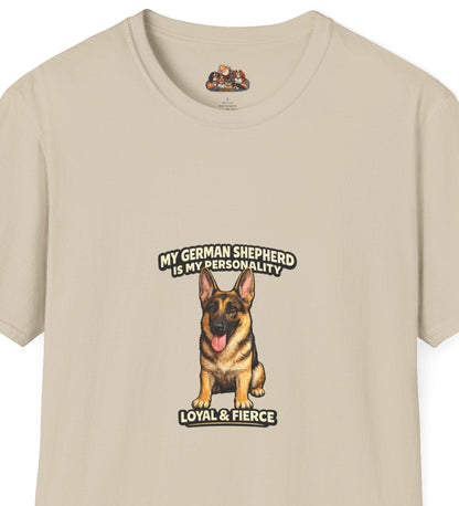My German Shepherd Is My Personality -- Personalized Dog Breed T-Shirt