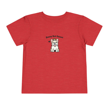 Bossy But Sweet -- Toddler Dog Lover Tee