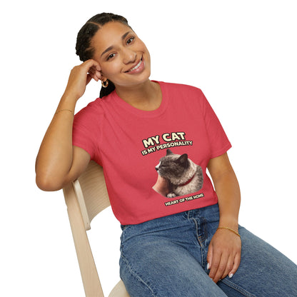 My Cat Is My Personality – "The Heart Of The Home" – Personalized Custom Cat Shirt