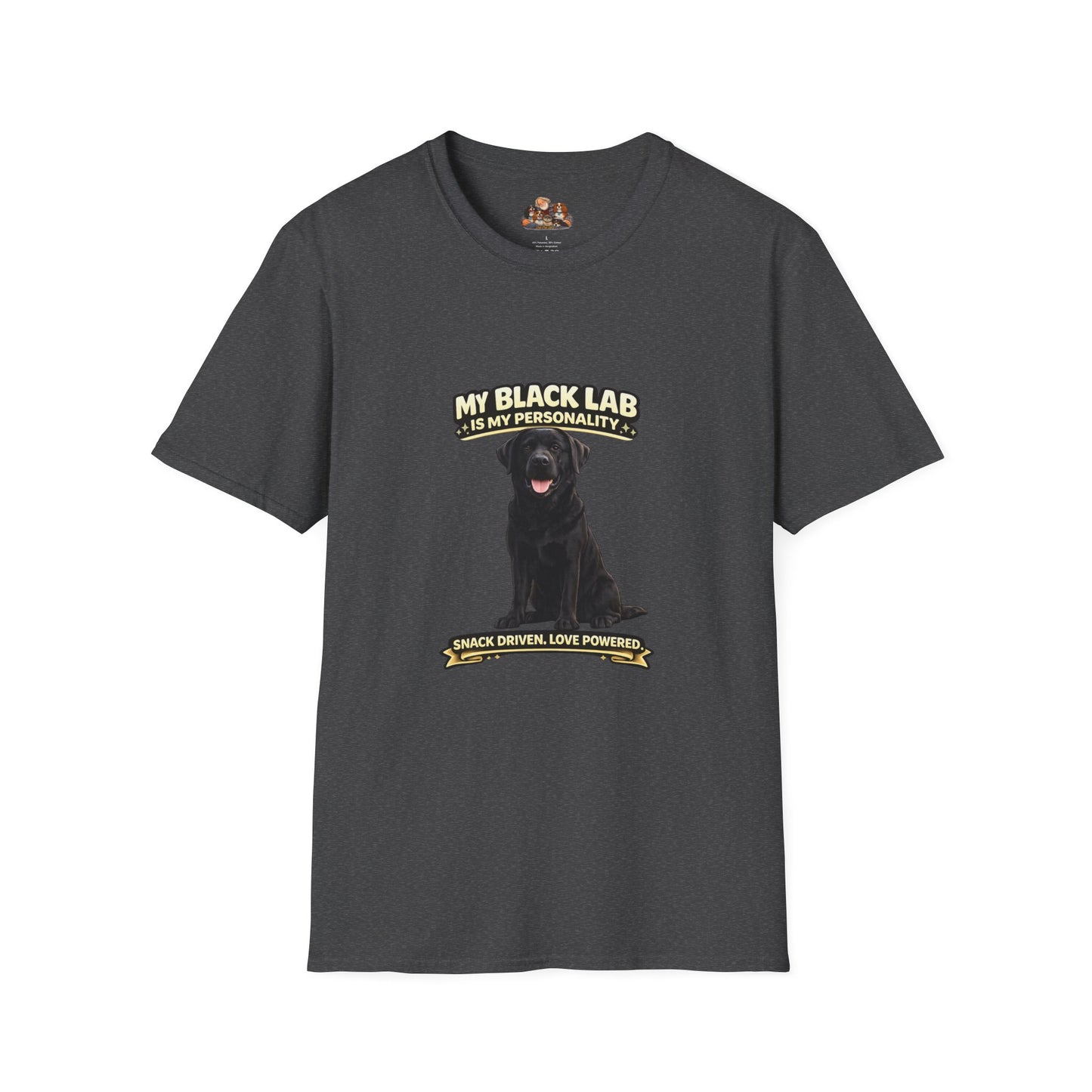 My Black Lab Is My Personality – Snack Driven. Love Powered – Personalized Dog Breed Shirt