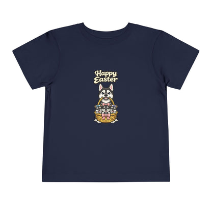 Husky Family Happy Easter -- Toddler Dog Lover Tee