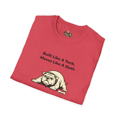 Built Like A Tank. Moves Like A Sloth.  —  Soft-Color Minimalist Family Collection For Adult Dog Lovers