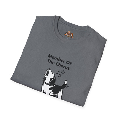Member Of The Chorus  —  Black And White Minimalist Family Collection For Adult Dog Lovers