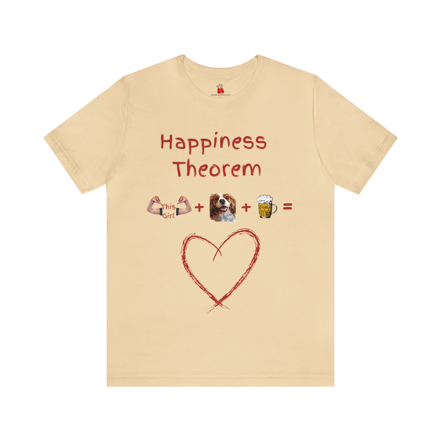 This Girl + Cavalier + Beer = Happiness Unisex Jersey Tee