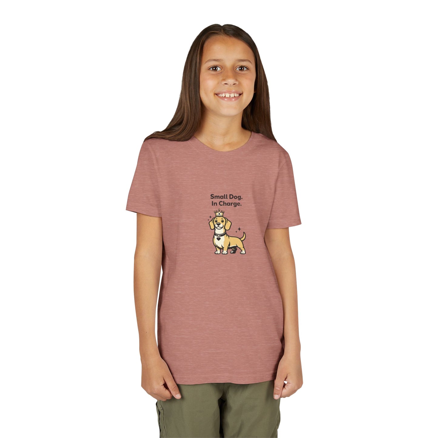 Small Dog. In Charge. -- Youth Dog Lover Tee