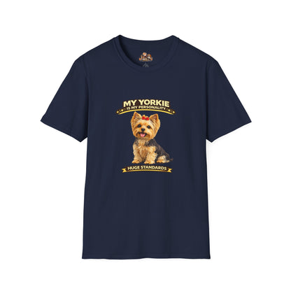 My Yorkie Is My Personality -- Personalized Dog Breed T-Shirt