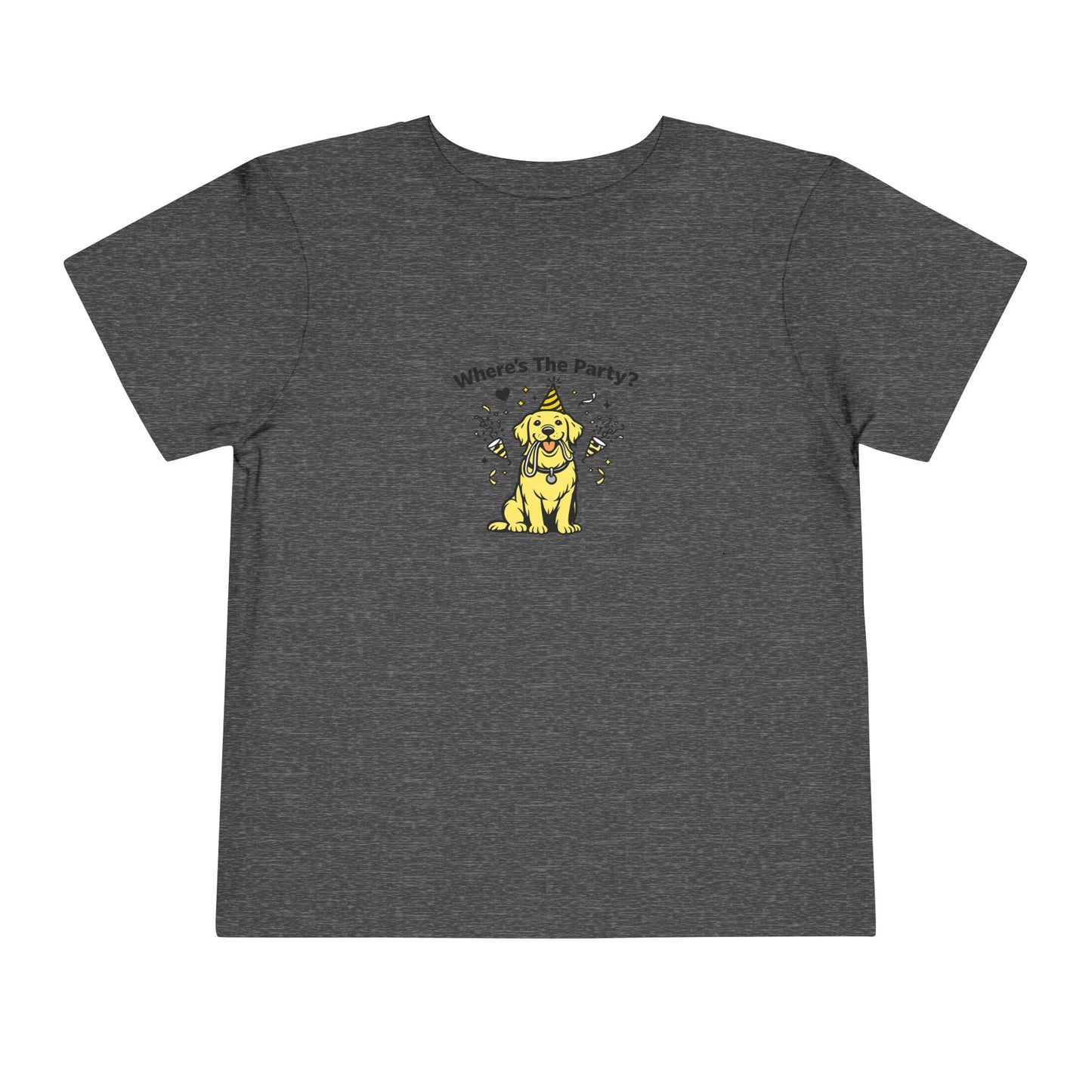 Where's The Party?  -- Toddler Dog Lover Tee