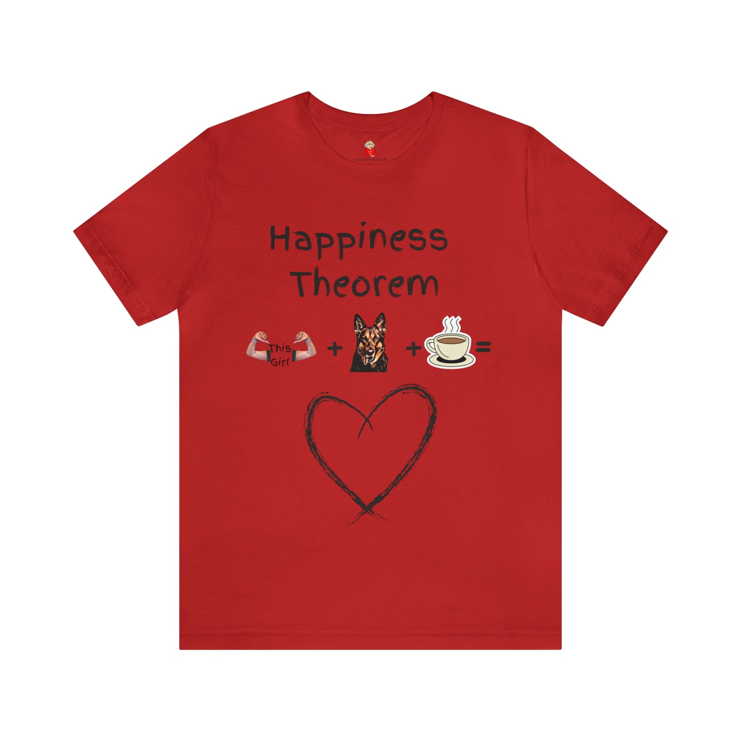 This Girl + German Shepard + Coffee = Happiness Unisex Jersey Tee