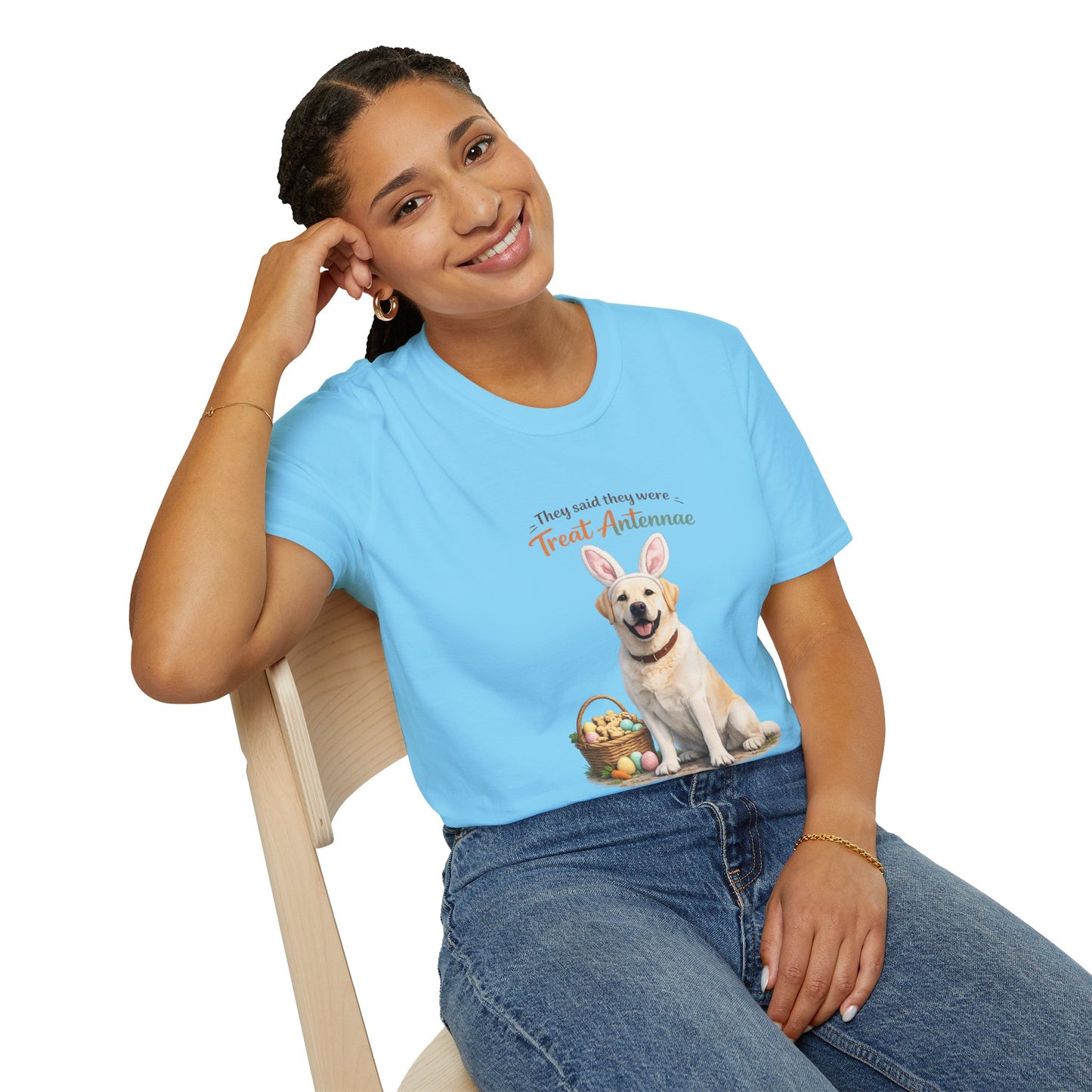 Yellow Lab Treat Antenna™ – Easter Yellow Lab Lover T-Shirt