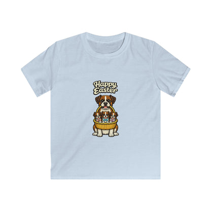 Boxer Happy Easter — Youth Dog Lover Tee