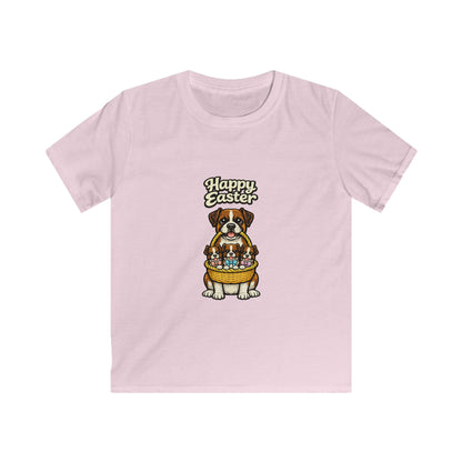Boxer Happy Easter — Youth Dog Lover Tee