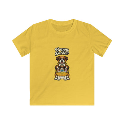 Boxer Happy Easter — Youth Dog Lover Tee