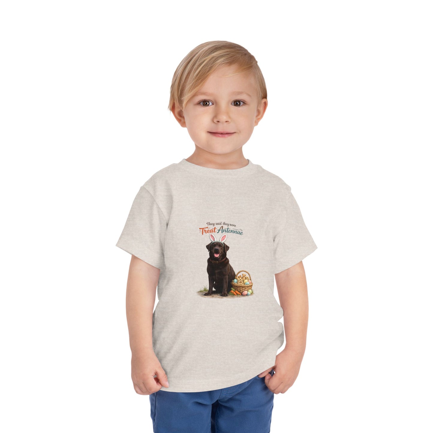 Chocolate Lab Treat Antennae™ -- Toddler Dog Lover Tee