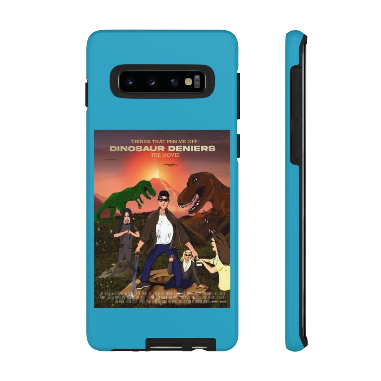 Dinosaur Deniers: The Movie Tough Phone Case (turquoise)