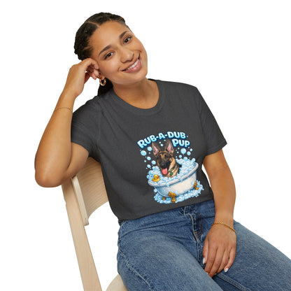Rub-A-Dub Pup – Personalized Dog Spa T-Shirt – Paw Spa Days Remembered