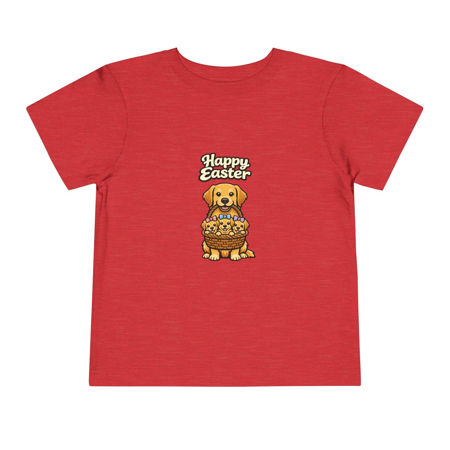 Golden Retriever Family Happy Easter -- Toddler Dog Lover Tee