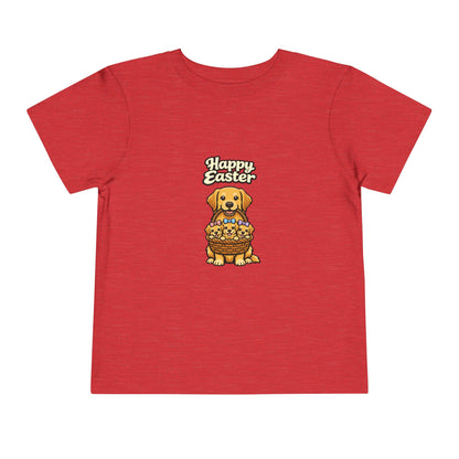 Golden Retriever Family Happy Easter -- Toddler Dog Lover Tee