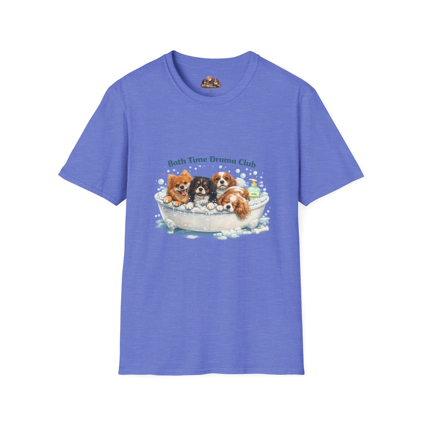 Bath Time Drama Club – Personalized Dog Spa T-Shirt – Paw Spa Days Remembered