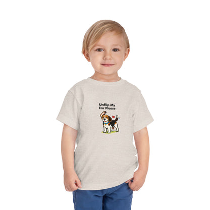 Unflip My Ear Please  -- Toddler Dog Lover Tee