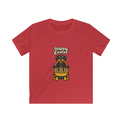 Rottweiler Happy Easter — Youth Dog Lover Tee