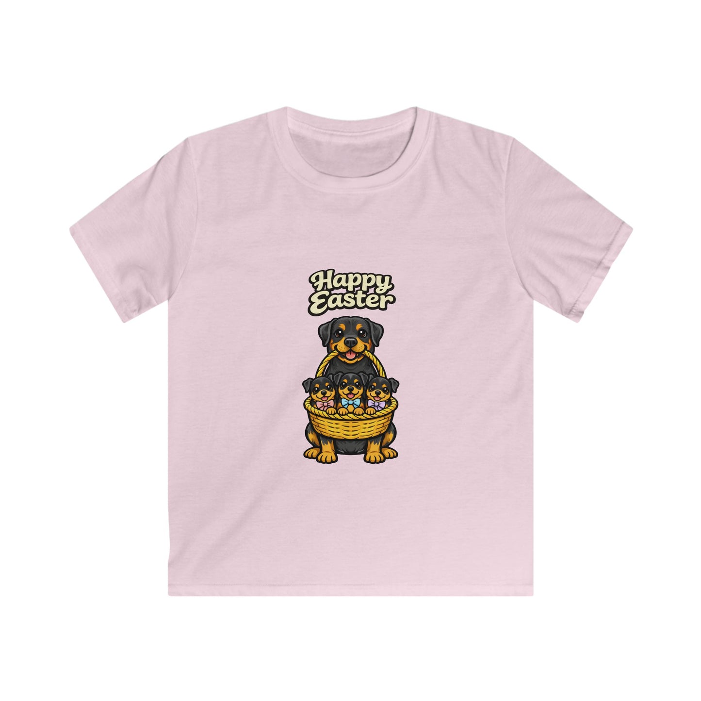 Rottweiler Happy Easter — Youth Dog Lover Tee