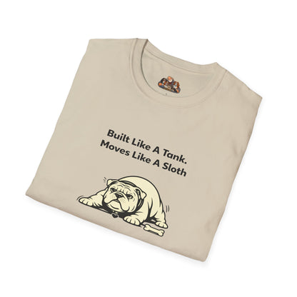 Built Like A Tank. Moves Like A Sloth.  —  Soft-Color Minimalist Family Collection For Adult Dog Lovers