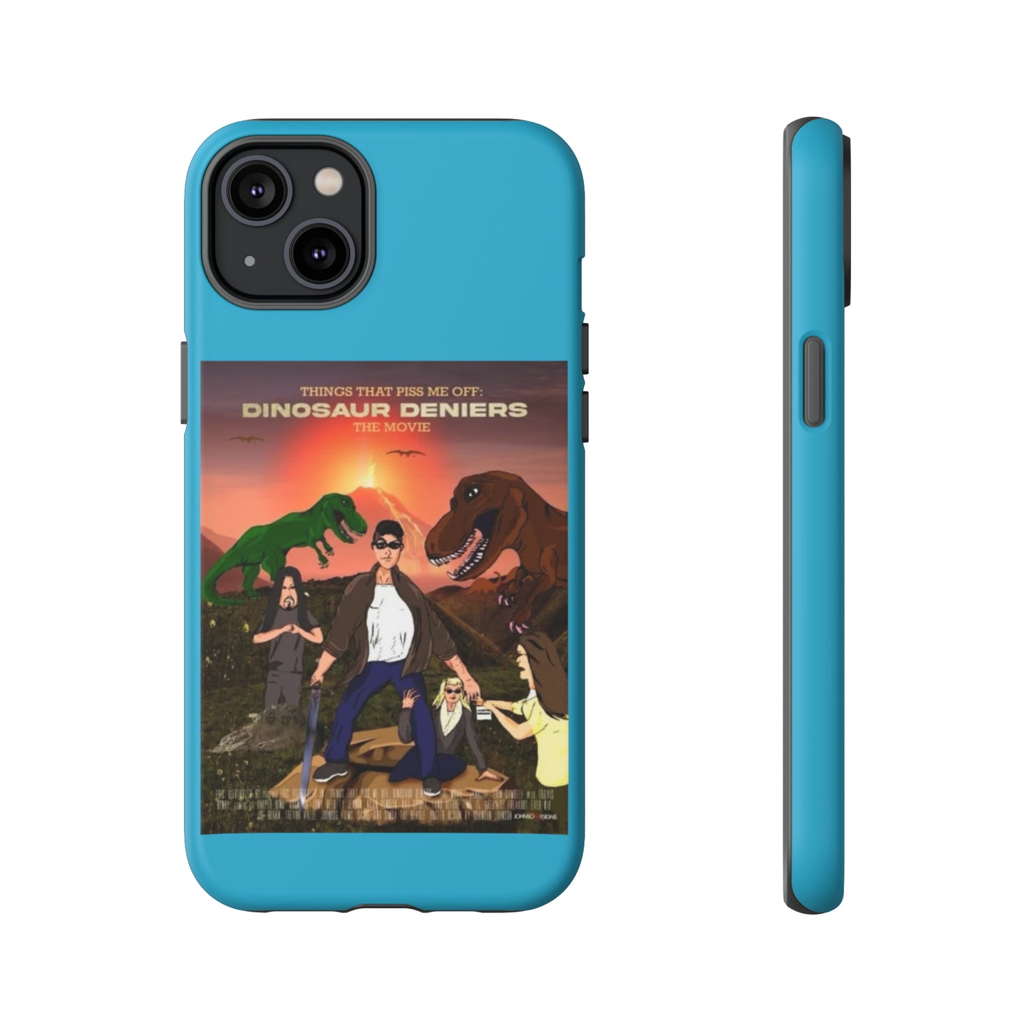 Dinosaur Deniers: The Movie Tough Phone Case (turquoise)