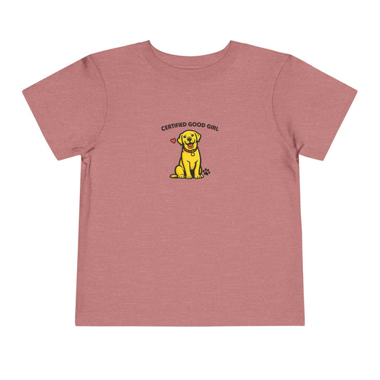 Certified Good Girl -- Toddler Dog Lover Tee