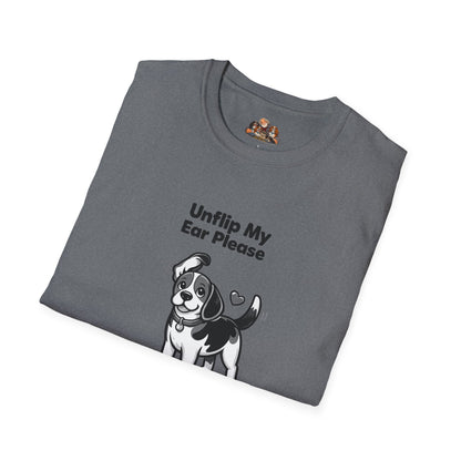 Unflip My Ear Please  —  Black And White Minimalist Family Collection For Adult Dog Lovers