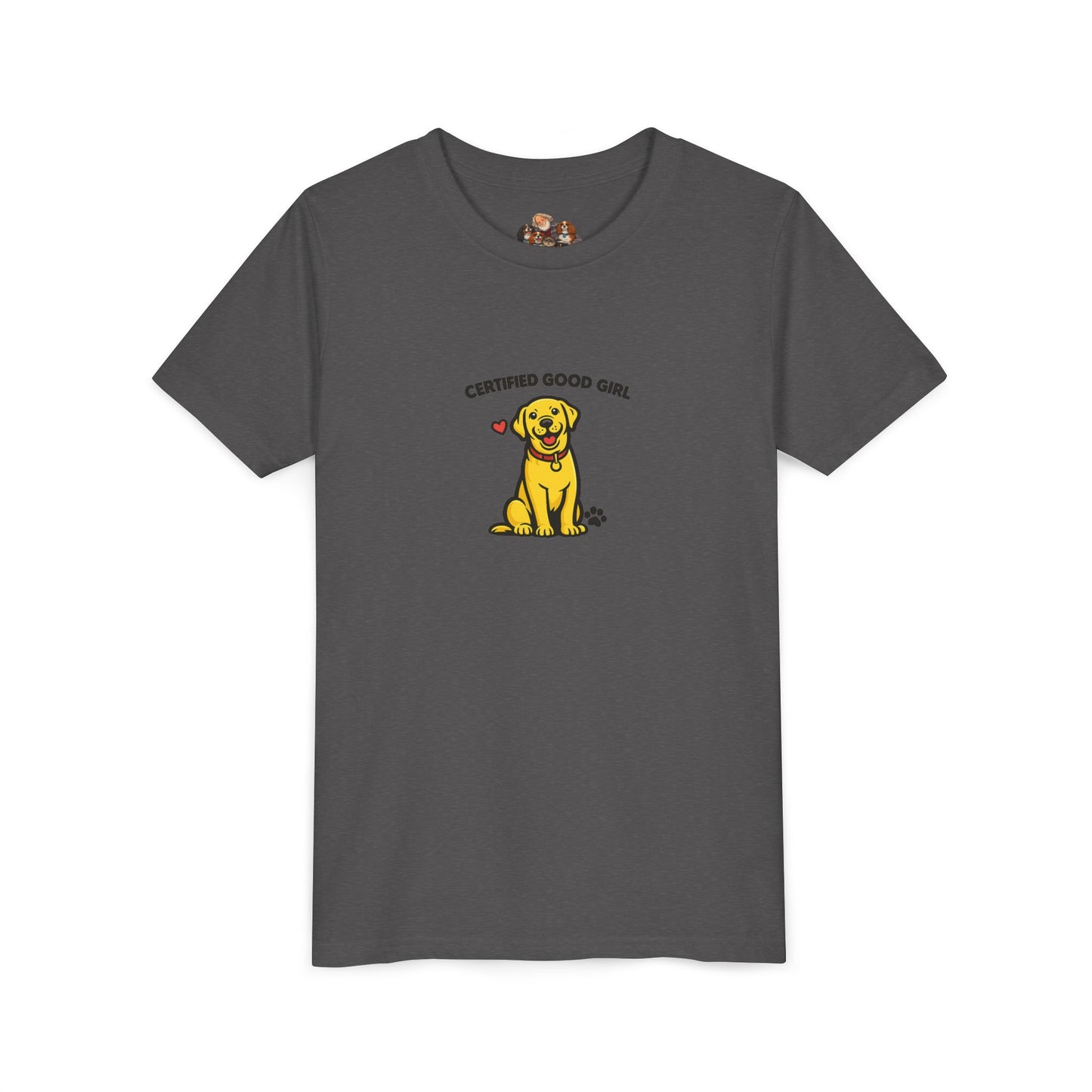 Certified Good Girl -- Youth Dog Lover Tee