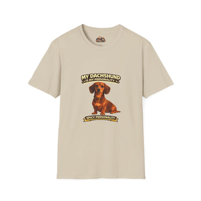 My Dachshund Is My Personality – Spicy Personality  – Personalized Dog Tee