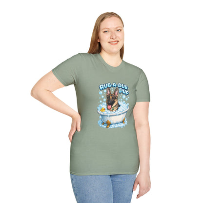 Rub-A-Dub Pup – Personalized Dog Spa T-Shirt – Paw Spa Days Remembered