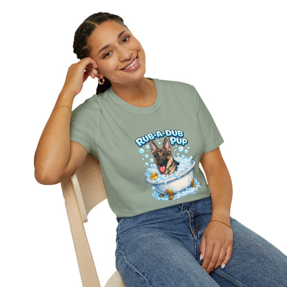 Rub-A-Dub Pup – Personalized Dog Spa T-Shirt – Paw Spa Days Remembered