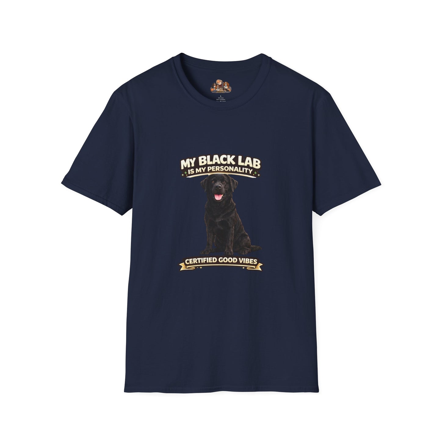 My Black Lab Is My Personality – Certified Good Vibes – Personalized Dog Breed Shirt