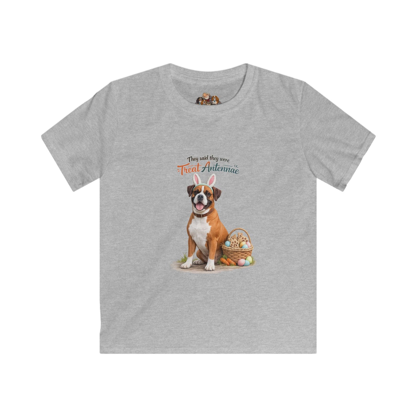 Boxer Treat Antennae™ — Youth Dog Lover Tee