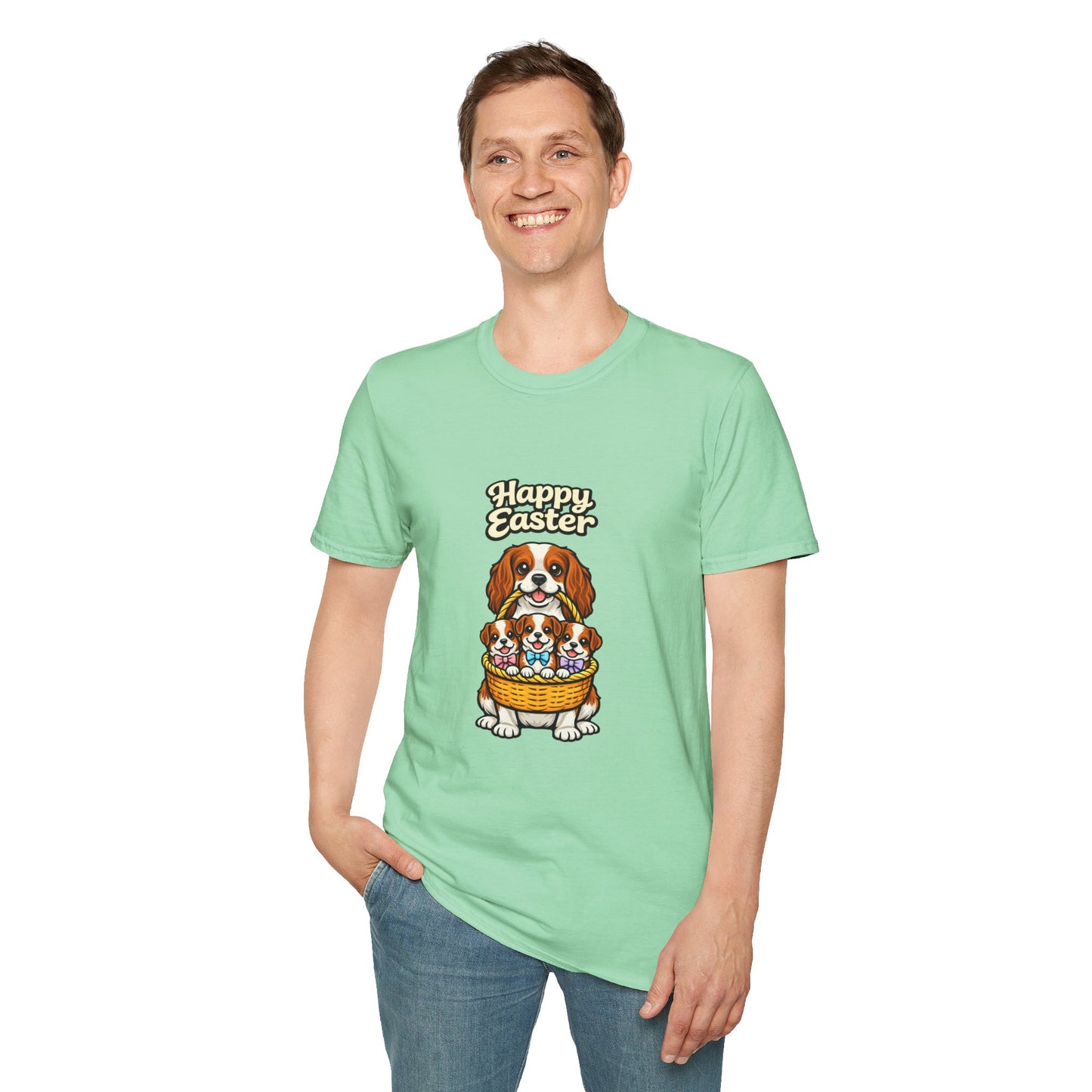 Cavalier King Charles Spaniel Family "Happy Easter"