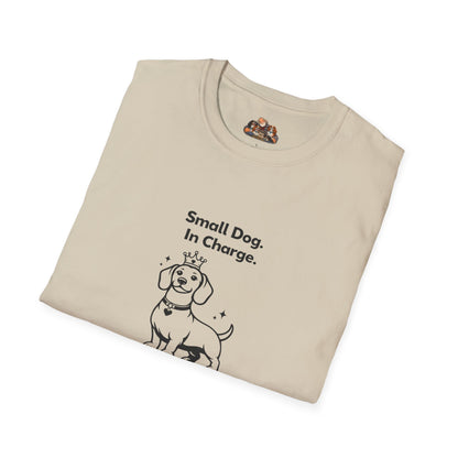 Small Dog. In Charge. —  Black And White Minimalist Family Collection For Adult Dog Lovers