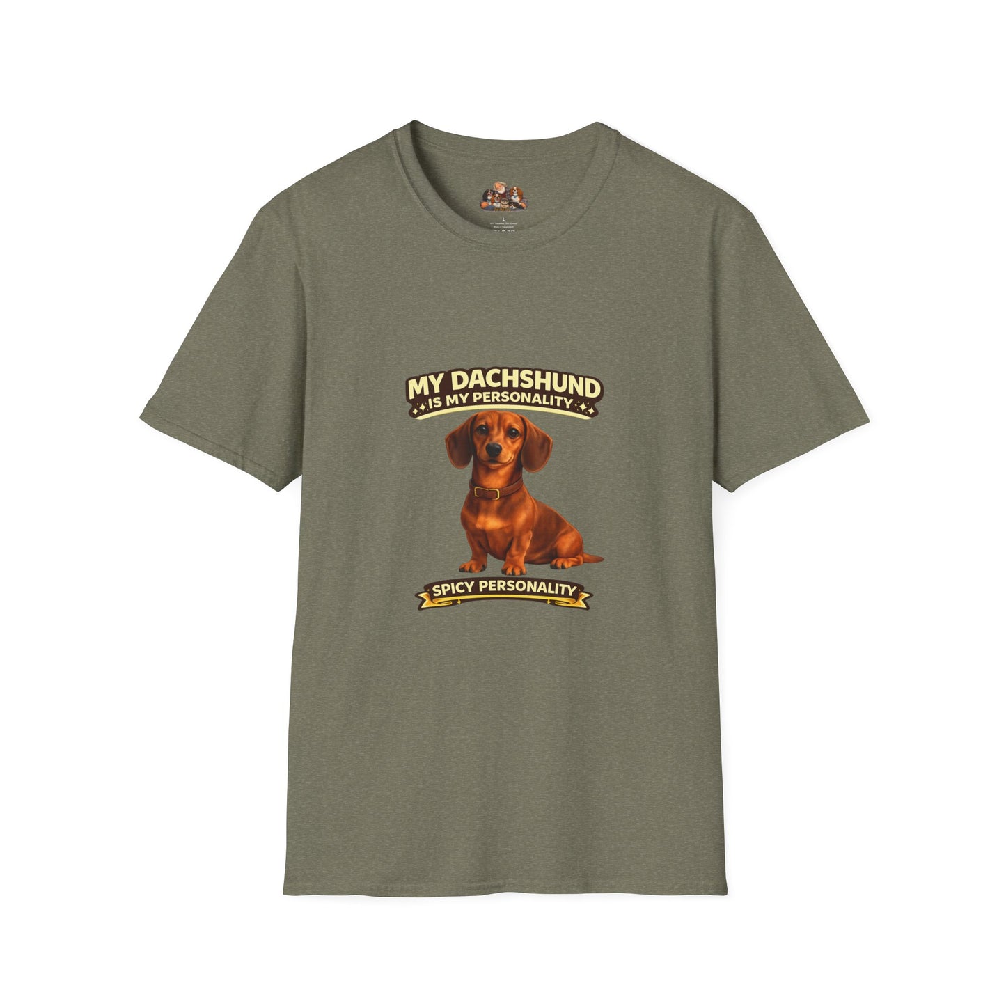 My Dachshund Is My Personality – Spicy Personality  – Personalized Dog Tee