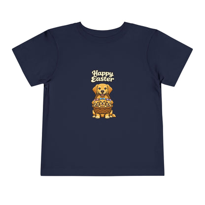 Golden Retriever Family Happy Easter -- Toddler Dog Lover Tee