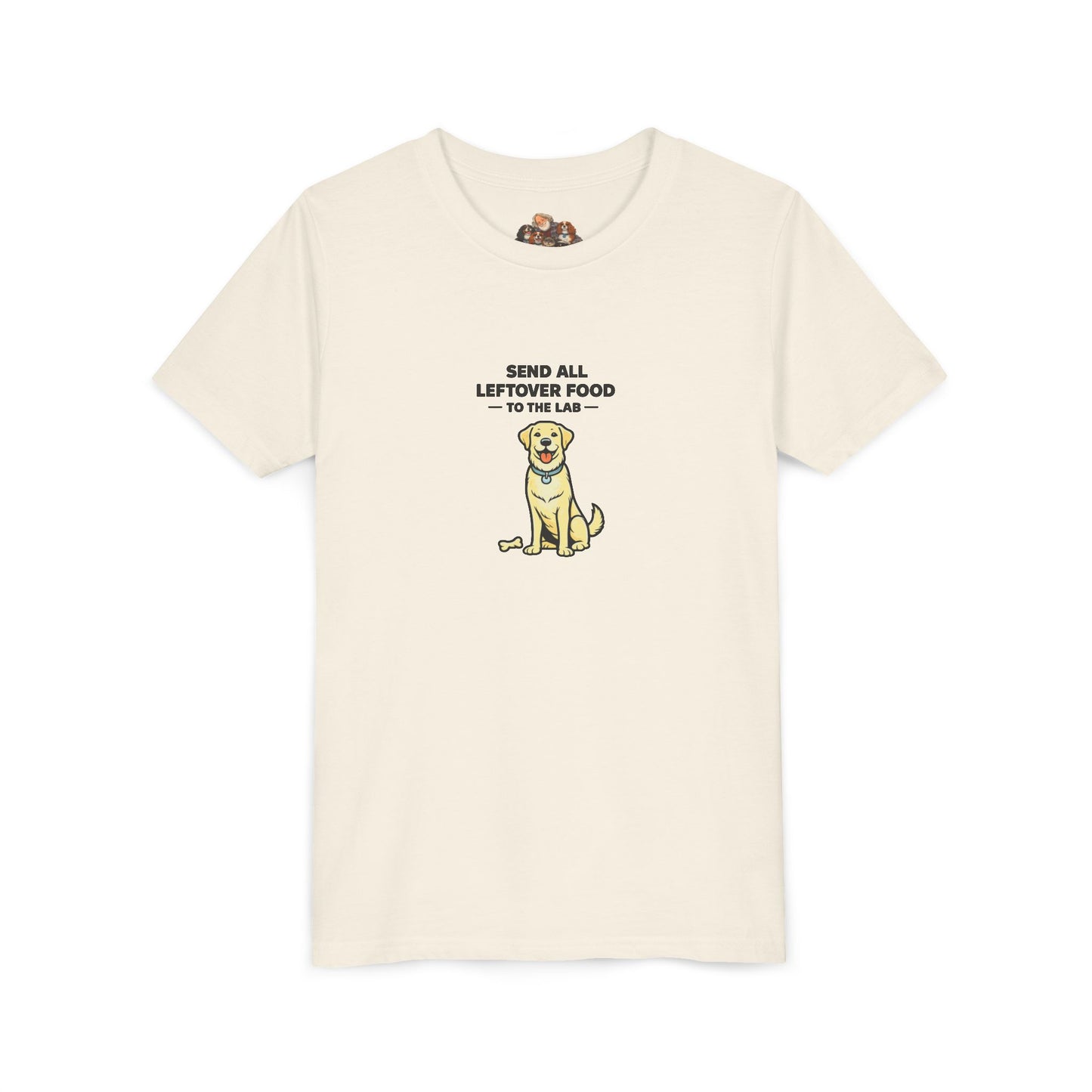 Send All Leftover Food To The Lab -- Youth Dog Lover Tee