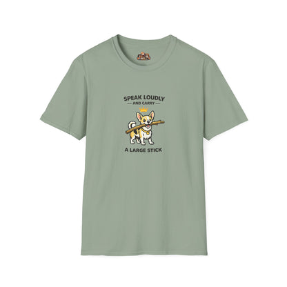 Speak Loudly And Carry A Large Stick  — Soft-Color Minimalist Family Collection For Adult Dog Lovers