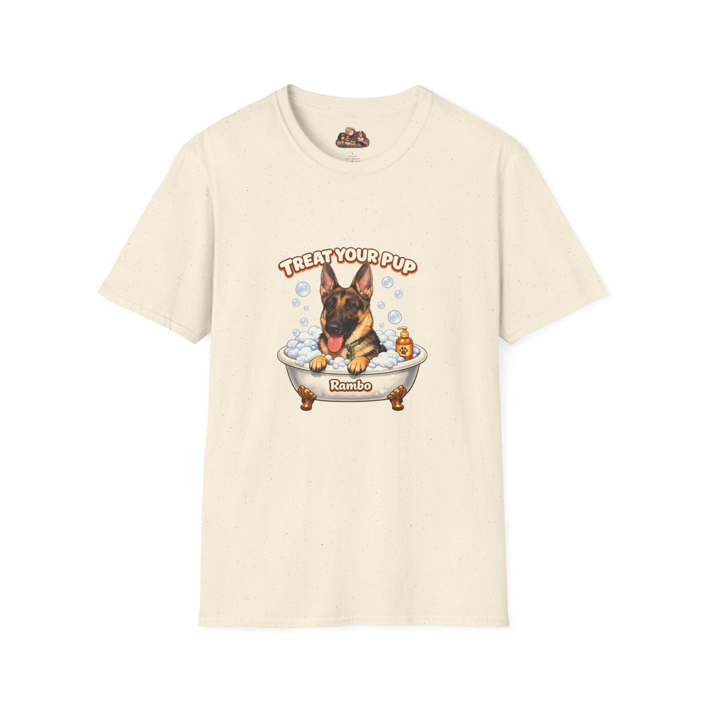 Bath Time Survivor – Personalized Dog Spa T-Shirt – Paw Spa Days Remembered