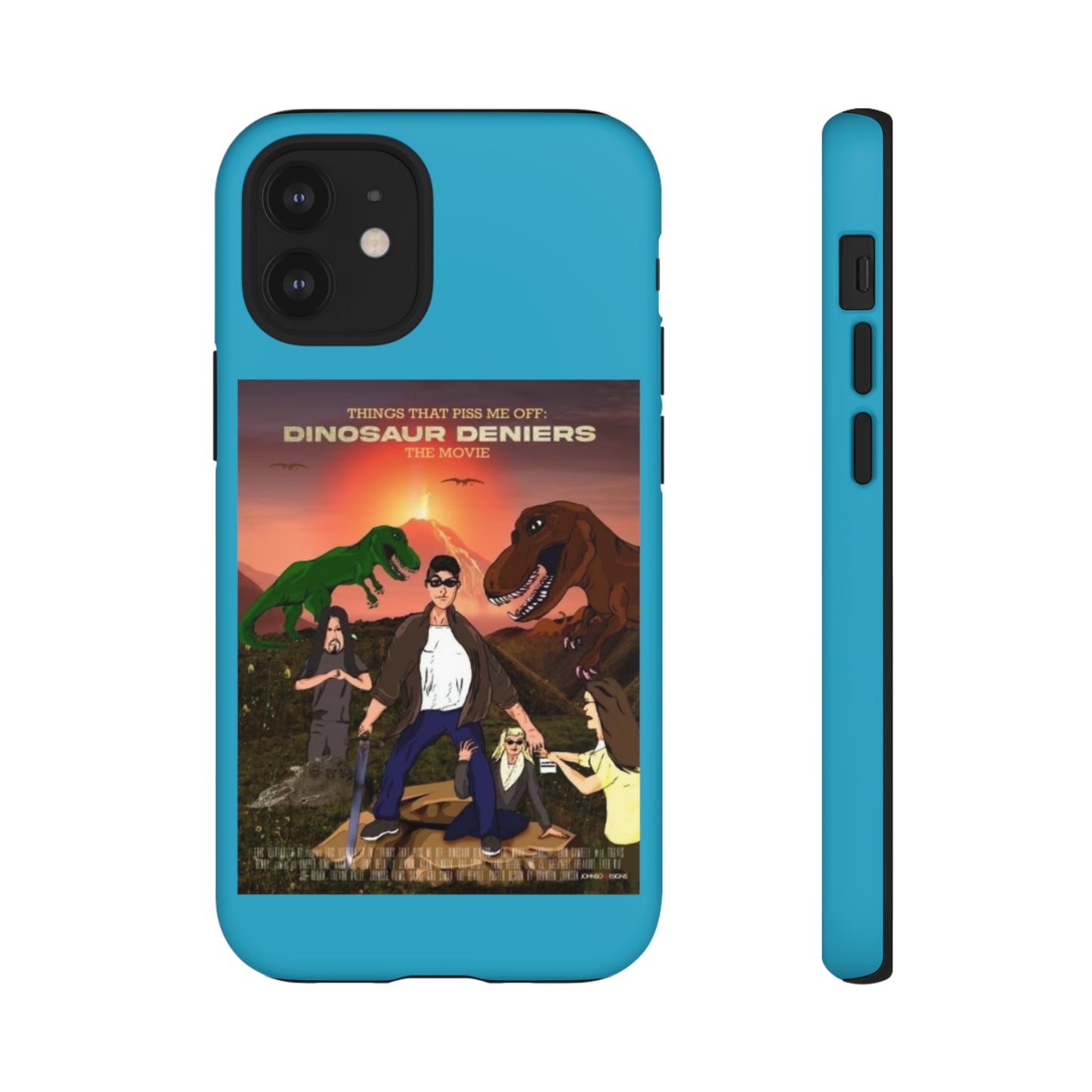 Dinosaur Deniers: The Movie Tough Phone Case (turquoise)