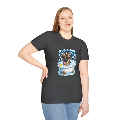Rub-A-Dub Pup – Personalized Dog Spa T-Shirt – Paw Spa Days Remembered