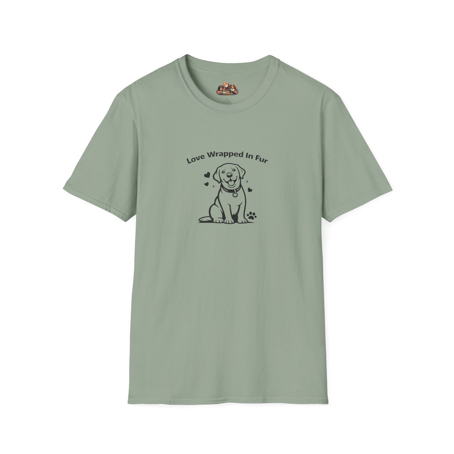 Love Wrapped In Fur —  Dog Lover T-Shirt