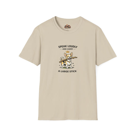 Speak Loudly And Carry A Large Stick  —  Soft-Color Minimalist Family Collection For Adult Dog Lovers