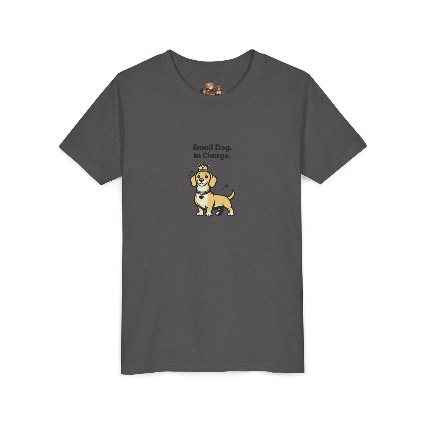Small Dog. In Charge. -- Youth Dog Lover Tee